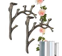 Generico Pour étagère flottante, étagère murale, porte- et livres | Lot de 2 supports pour étagères flottantes en bois pour salon, chambre, cuisine, bureau, entrée, jardinière, bibliothèque