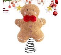 Genérico Pour sapin de Noël en d'épice, Noël en peluche pour cheminée, étagère, table de salle à manger, décorations intérieures d'hiver, accent festif sur la coupe du sapin