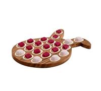 Generico Pour œufs de Pâques - Boîte à bonbons en forme de lapin - Porte-œufs au diable avec design de printemps festif, plateau de service de fête, présentoir de table de dessert
