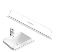 Genérico Protecteur anti-éclaboussures pour évier de cuisine - Déflecteur de plan de travail avec tableau de bord pour évier de cuisine, cuisine, salle de bain, lavabo, douche, et maison