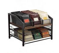 Genérico Rangement pour capsules de café, étagère à 3 niveaux, conteneur pour capsules, tiroir, comptoir, électroménager, mur, cuisine, bar à café