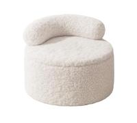 Generico Repose-pieds portable - Pouf rond en peluche - Confortable - - Canapé de salon - Élément d'accent pour la maison, entrée pour salle de maquillage