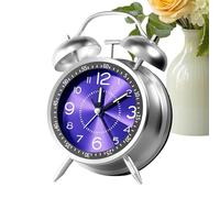 Generico Réveil de Style Vintage | Réveil de Bureau Classique analogique, Horloge silencieuse sans tic-tac avec Double Cloche pour garçons Adultes et Chambres à Coucher