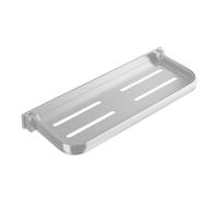 Genérico RV Étagère pliante en aluminium pour salle de bain 25 x 14 cm