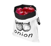 Generico Sac à pommes de terre | Étui avec cordon pour ail oignons pommes de terre,Grand récipient alimentaire réutilisable avec fermeture éclair latérale pour garde-manger cuisine maison fruits, B