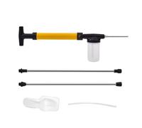 Genérico Saupoudreur de poussière avec manche extensible et disperseur de 2 pièces, dispositif pour saupoudrer terre diatomée pour extérieur, jardin, serre, ferme et intérieur