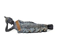 Generico Statue Bouddha Thaïlandaise Sakyamuni Couché Choricat Style Antique Méditation 37 x 9 x 11 cm