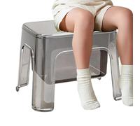 Genérico Storage Space Shower Stool, Bench Clear Bathroom Bench, 18 pouces acrylique Shower Bench with High Load Capacity, Reinforced Waterproof Acrylic with Non Slip Feet, Furniture for Bathroom