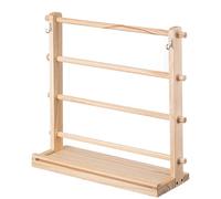 Generico Support de bande en bois - Support en bois à 4 niveaux | Étagère à coudre | Organisateur de support pour ruban, salle d'artisanat, pâtisserie, magasin de fleurs