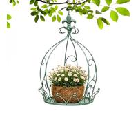 Genérico Support métallique résistant pour d'intérieur avec chaîne, pour exposer des fleurs dans les espaces intérieurs et extérieurs, balcon, jardin, véranda, patio