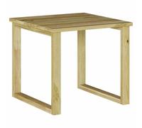 Generico Table basse et 40 x 40 x 36 cm en bois de pin imprégné | Bois de pin massif, finition marron, utilisation intérieure et extérieure, design moderne, surface durable