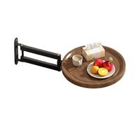 Genérico Table basse pliable murale en fer bois 30 x 3 cm | Table basse flottante rabattable, plateau pliable compact | Me-sa gain de place pour appartement, chambre, camping-car et cuisine