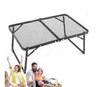 Genérico Table de barbecue pliable compacte, antirouille, thermorésistante | Table de barbecue pour thaïgate, barbecue, balcon, pique-nique, plage, camping, chasse, vente