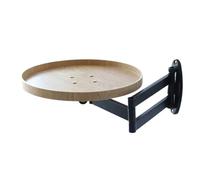 Generico Table murale, table pliante montée murale, table pliante en forme de goutte d'eau, support mural à repos escamotable, bureau mobile amovible pour maison, studio