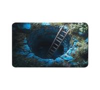 Genérico Tapis avec effet illusion optique 3D, tapis antidérapant avec effet 3D, pour Halloween, décoration intérieure, extérieur, cuisine, salle de bain