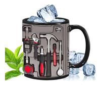 Genérico Tasse en céramique - Tasse de petit-déjeuner avec design mécanique, tasse à boire | pour le travail, la maison, le repos, la relaxation, le matin, l'après-midi, la cuisine et