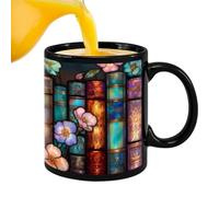 Generico Thé en forme de bibliothèque, 330 ml, créatif pour café et | En céramique avec poignée, pour femme, homme, bibliothèque, cuisine, bar