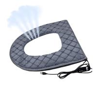 Generico Toilet Seat Pad with Timer,Plug in Design | Heated Toilet Seat Cover,5-Level Adjustable Heater Pad for Cold Weather Morning Elderly Care Bathroom Apartment Hotel Room