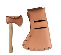 Genérico Trousse ouverte en cuir pour hache, passant de ceinture de hache robuste, support pour, grande capacité de poids, équipement d'extérieur, multicolore, L, Voir description
