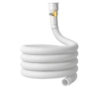 Generico Tuyau d'évacuation d'eau pour AC,3 m flexible pour condensation, déshumidificateur | Trou adapté diamètre 2,5 cm avec collier découpable, rallonge pour machine à laver et bureau, restaurant