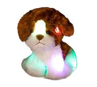 Genérico Veilleuse en peluche - douce décoration maison | Chien en peluche avec lumières LED | pour , Noël, mariage, voyage, chambre
