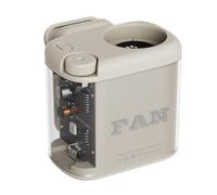 Generico Ventilateur à clip, 100 vitesses, rechargeable avec lumière, ventilateur d'été avec clip, pour maison, chambre, bureau, école, extérieur, voyage, plage, vacances