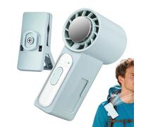 Generico Ventilateur à clip personnel, écran LED portable réglable, mini ventilateur à main avec crochet, pour extérieur, camping, plage, , sport, maison, bureau, voiture, poussette