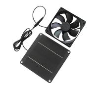 Generico Ventilateur à évacuation solaire 20 W étanche, ventilateur solaire pour abri, ventilation pour plafond, auvent, maison, garage, serre, niches, animaux, tonnelle