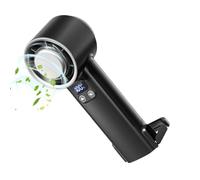 Generico Ventilateur à main, 100 vitesses, rechargeable, avec écran | 4000 mAh Mini ventilateur portable pour voyage, sac à dos, vacances, croisière, plage, camping, randonnée