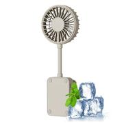 Genérico Ventilateur à pince pour lit, rechargeable, réglage personnel, 3 vitesses, flux d'air silencieux - Ventilateur portable avec clip pour voyage, camping, voiture, boutique, lit, chambre, bureau