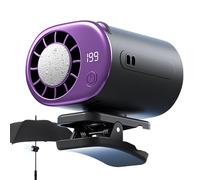 Genérico Ventilateur avec clip pour voiture | Écran LED avec rotation 360° et 199 niveaux | Mini ventilateur avec clip | pour véhicule été, camping, extérieur, plage, festival, sport, bureau