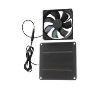 Genérico Ventilateur de poulailler imperméable avec panneau solaire 20 W | Extracteur d'air pour toit grenier, abri, chenil, poulailler, garage, serre