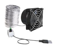 Generico Ventilateur d'échappement, absorbeur de soudure à vitesse réglable USB, mini extracteur d'air 7,9 x 7,9 x 6,6 cm, portable, compact, idéal pour les toilettes, les fenêtres, la salle de bain