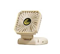 Genérico Ventilateur portable à main pliable pour bureau ou cou avec 3 vitesses et support pour téléphone portable, gadgets frais fonctionnant par batterie pour hommes et femmes