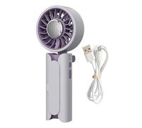 Generico Ventilateur portable à main USB rechargeable avec clip soufflant | Éventail d'été pour intérieur, extérieur, randonnée, camping, plage, course, concerts, maison, bureau, salle de sport