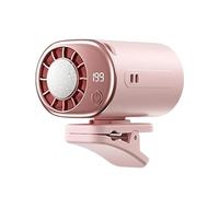 Generico Ventilateur portable avec clip - Débit d'air radial, ventilateur d'habitacle rotatif à 360°, dispositif de refroidissement axial multidirectionnel, ventilation automobile