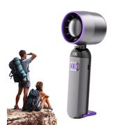 Genérico Ventilateur portable - Ventilateur de bureau sans pales, 100 vitesses rechargeable silencieux pour extérieur, camping, plage, chambre, bureau, salle de sport, résidence par temps chaud