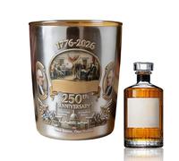 Genérico Verres à vin Bourbon pour homme - 250e anniversaire des États-Unis - Verres à cocktail | Pour barmans, collectionneurs, amateurs, hôtes, cuisine, salle à manger, vitrine, maison
