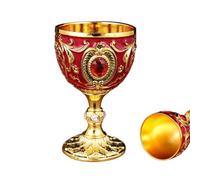 Genérico Verres à vin - Flûtes européennes en métal avec pied - Verres rétro de 30 ml pour vin et spiritueux - Pour cocktail Tequila Brandy Sake Bourbon Boissons Bar Fête Dîner Cuisine Anniversaire