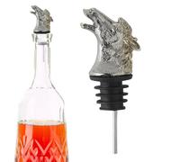 Genérico Verseur de liqueur - Argent/Or Verseurs Bouteille Fournitures Boissons Bar | Verseurs Cheval pour Bouteilles Liqueur, Zinc Métal - Verseur Vin pour Vodka, Whisky, Bar, Cocktail