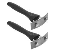 Générique 1 Ensemble Couteau D'écorçage en Plastique et Métal Noir Outil de Verger Ergonomique Lame à Petites Dents et Écorçage pour Arbres Fruitiers pour Gestion des Poires 2 Pièces