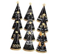 Générique 1 Jeu Chapeau De Papier du Nouvel an 2024 Décorations De Bonne Année Fournir Chapeaux De Fête Animaux Assiettes De Fête Année Cône Affiche De L'année Fête De L'année 12 Pièces