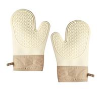 Générique 1 paire de gants de barbecue en silicone avec poignée texturée pour protéger la pour la cuisson et les grillades
