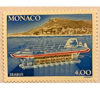 Générique 1 Timbre de Collection de Monaco, Authentique et Neuf de 1992. N 1852, Bateau. par des Livres Express
