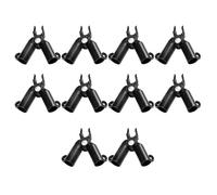 Générique 10 Clips Robustes en Plastique pour piquets de Jardin, réglables Entre 0 et 70 degrés, adaptés aux Supports de Culture en Serre
