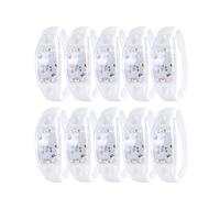 Générique 10 pièces bracelets LED réglables bracelets lumineux pour anniversaires et Raves bracelets multicolores accessoires de fête éclairer bijoux