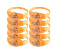 Générique 10 pièces bracelets LED réglables bracelets lumineux pour anniversaires et Raves bracelets multicolores accessoires de fête éclairer bijoux