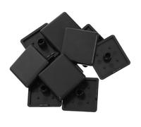 Générique 10 Pièces Cache de Profilé en Aluminium 30x30mm Noir en Plastique Bords Chanfreinés Lisses pour Installation Affleurante, pour Atelier et Exposition, Finition Nette et Ajustement