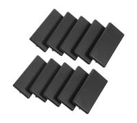 Générique 10 Pièces Cache-finition en Plastique Noir pour Profilé Aluminium 30x60mm, Bords Chanfreinés Lisses, Installation Affleurante, pour Atelier et Usine