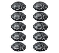 Générique 10 Pièces Coussinets de Base en Plastique Noir pour Pot de Fleurs, Maille Respirante, Minimise la Perte de Terre, Coupe Ajustable, pour Plantation Intérieure et Extérieure